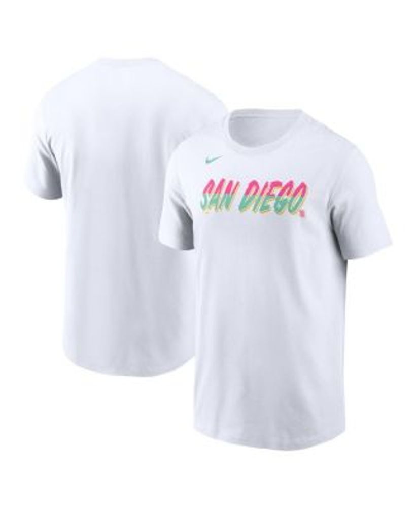 San Diego Padres Pride Graphic T-Shirt - White - Womens