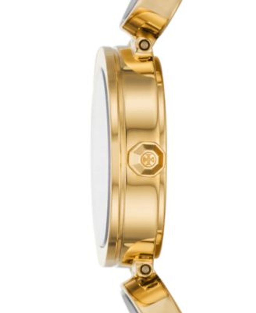 Tory Burch Clock Watch, Gold-Tone Stainless Steel