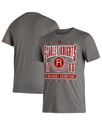 Men's adidas Heathered Gray Louisville Cardinals Vintage Logo Tri-Blend T- Shirt