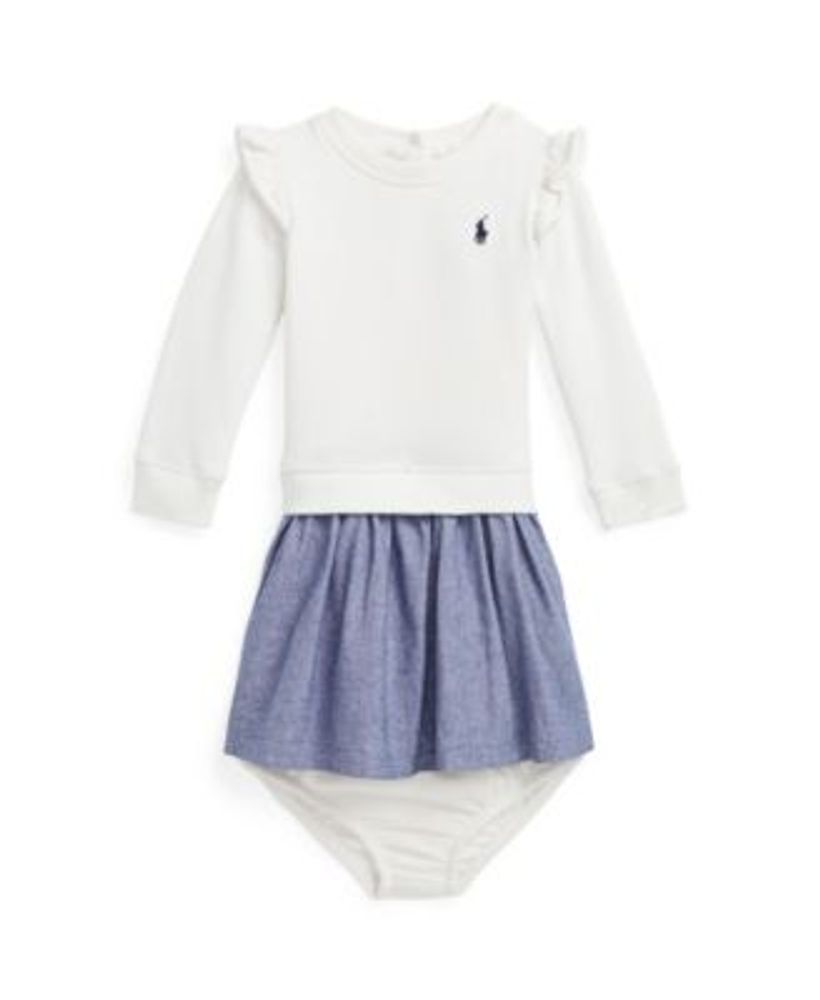 Polo Ralph Lauren Baby Girls Fleece Sweatshirt Dress and Bloomer, 2 Piece  Set | Connecticut Post Mall