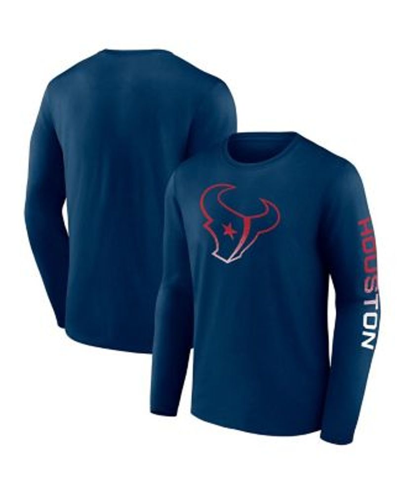 Houston Texans Youth Team Logo Long Sleeve T-Shirt - Navy Blue