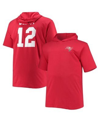 Youth Tampa Bay Buccaneers Tom Brady White Performance Name & Number Raglan  V-Neck T-Shirt