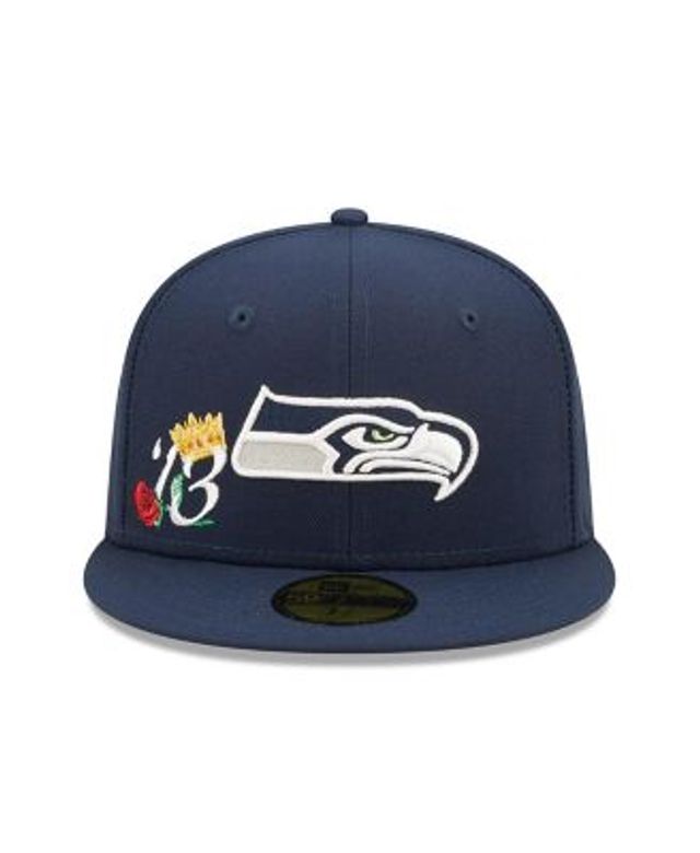 Men's Seattle Seahawks New Era College Navy Super Bowl XLVIII Pop