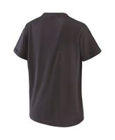 Women's Wear by Erin Andrews Charcoal New York Yankees Oversized Boyfriend T-Shirt Size: Medium