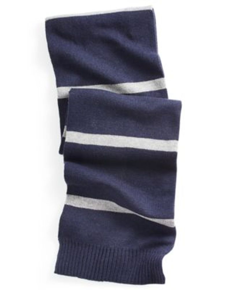 Men's Horizontal Stripe Knit Scarf, Created for Macy's 