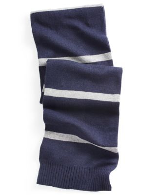 Men's Horizontal Stripe Knit Scarf, Created for Macy's