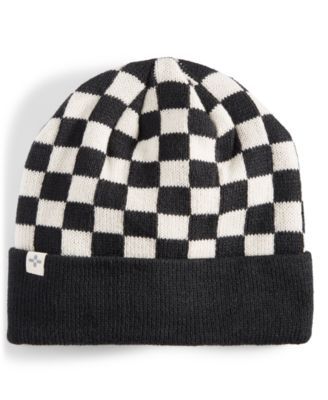 Men's Checkerboard Beanie, Created for Macy's