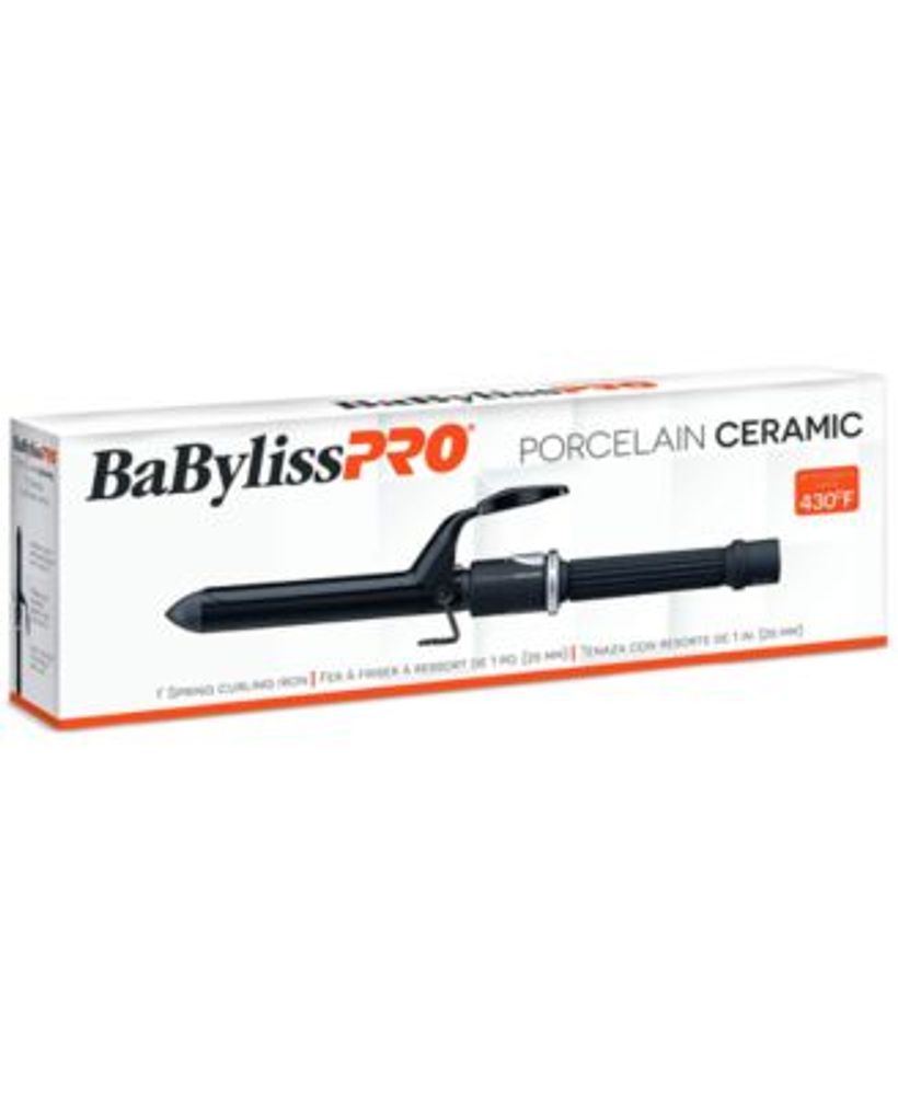 Porcelain Ceramic 1" Spring Curling Iron, from PUREBEAUTY Salon & Spa