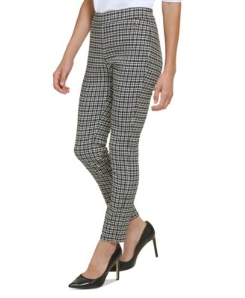 Tommy Hilfiger Women's Plaid Stretch Pull-On Pants - Macy's
