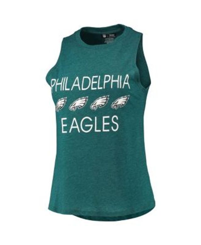 Philadelphia Eagles Concepts Sport Badge Top & Pants Sleep Set - Midnight  Green/Black