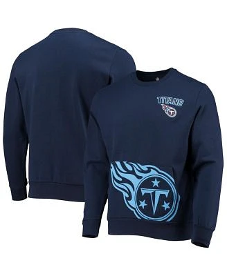 Men's Navy Tennessee Titans Pocket Pullover Sweater