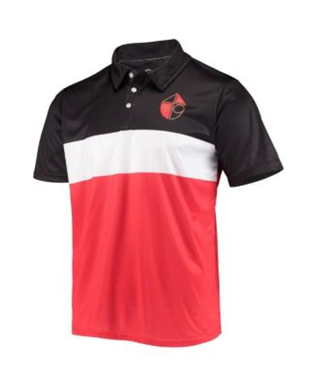 Men's White/Scarlet San Francisco 49ers Big & Tall Fade Polo