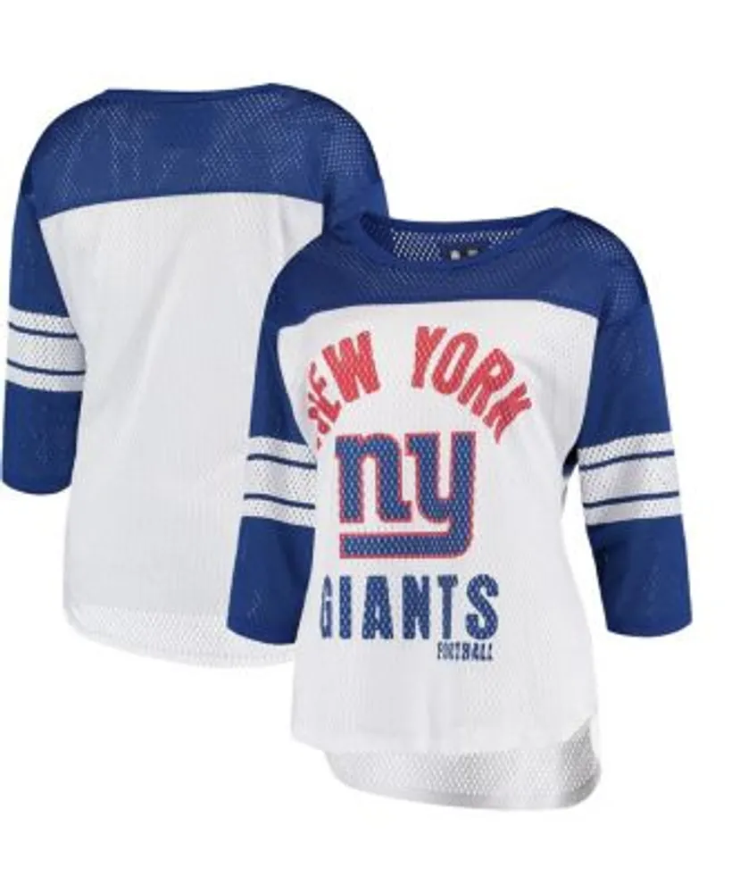 New York Giants Fanatics Branded Women's Original State Lace-Up T-Shirt -  Royal