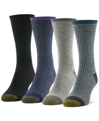 Women's 4-Pk. Shimmer Tweed Crew Socks