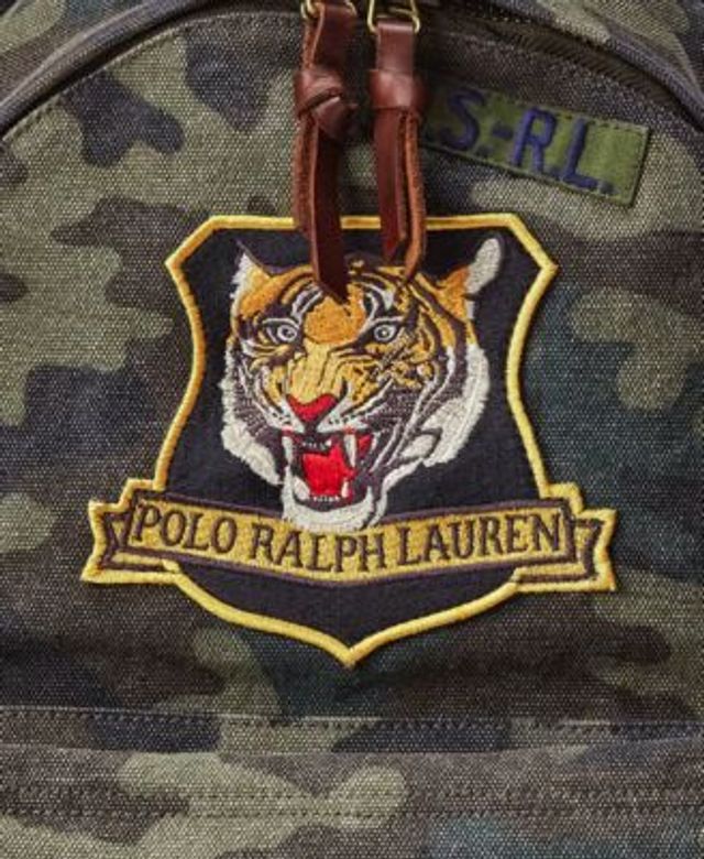 Polo Ralph Lauren Tiger-Patch Camo Canvas Duffle Bag