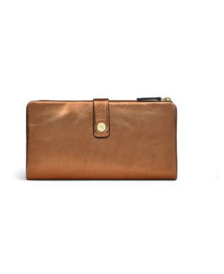 Women's Larks wood Metallic Mini Bifold Wallet