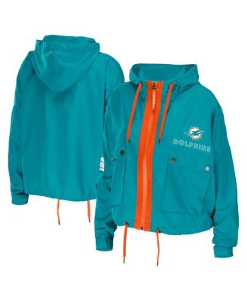 G-III Apparel MIAMI DOLPHINS Full Zip Windbreaker Jacket Size XXL