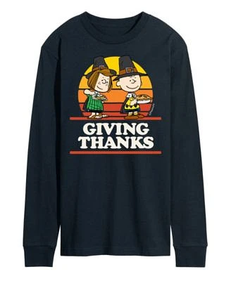 Men's Peanuts Giving Thanks Long Sleeve T-shirt