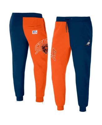 NFL Properties Men's NFL X Staple Black Chicago Bears Embroidered  Fundementals Globe Fleece Pant