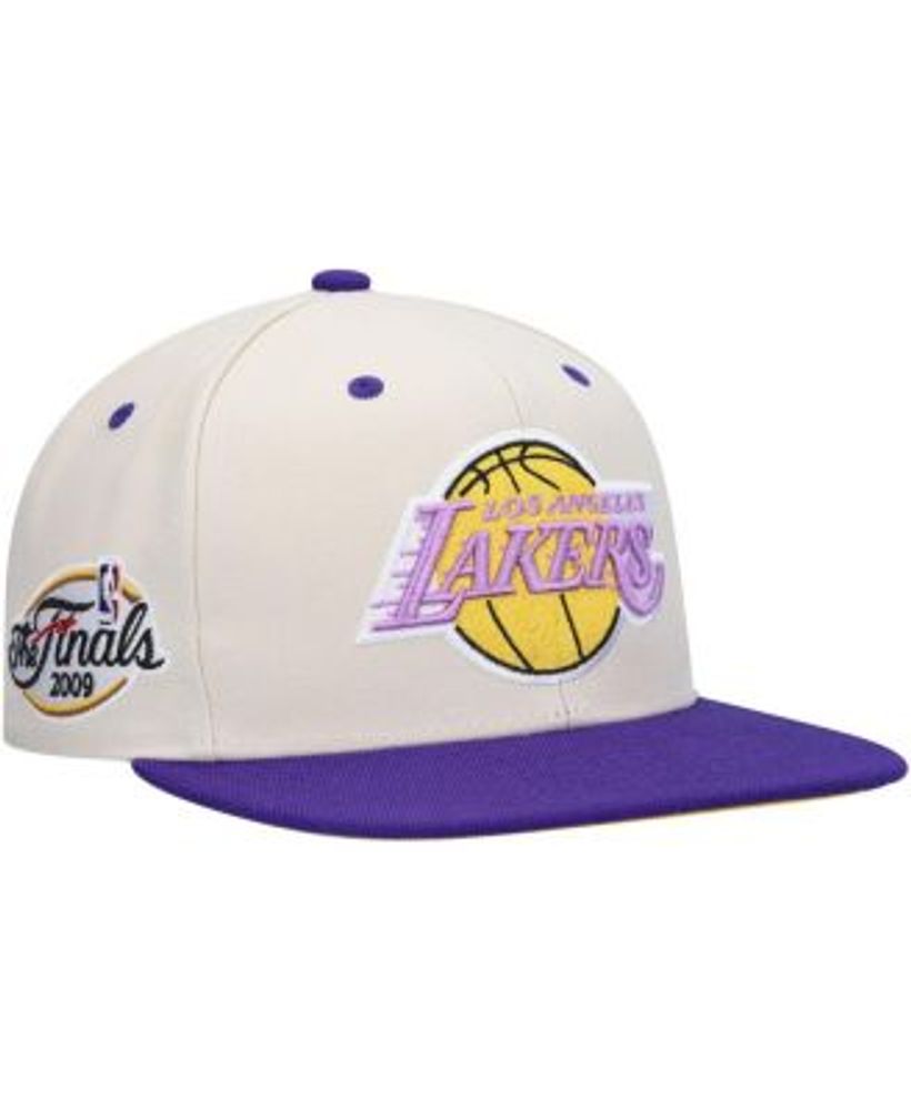 Men's Los Angeles Lakers Mitchell & Ness Cream Hardwood Classics 1996 NBA  Draft Day Snapback Hat