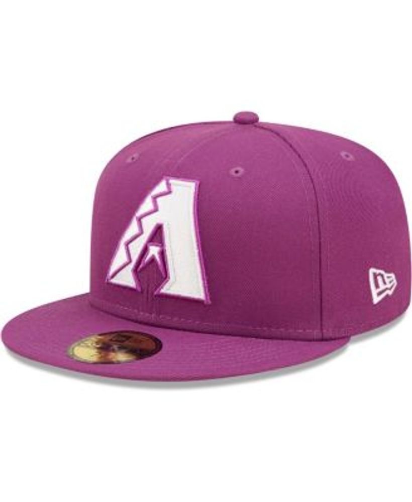 Men's New Era White/Pink Arizona Diamondbacks 2001 World Series 59FIFTY Fitted Hat