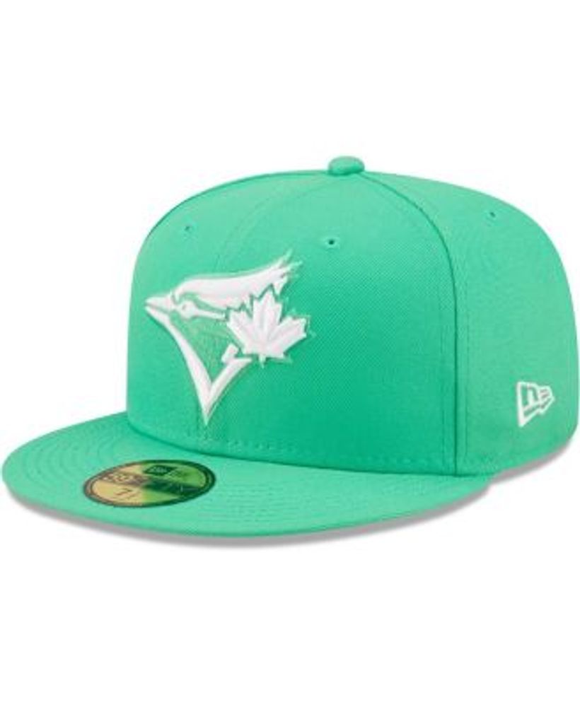 Men's Island Green Logo White Toronto Blue Jays 59FIFTY Fitted Hat