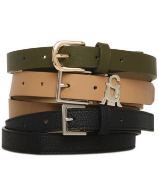 Women's 3-Pk. Faux-Leather Belts