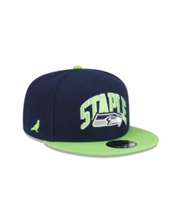 Seattle Seahawks New Era NFL x Staple Collection 59FIFTY Fitted Hat -  Navy/Neon Green