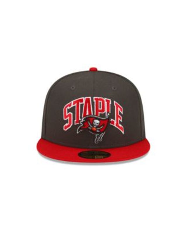 Men's New Era Pewter/Red Tampa Bay Buccaneers NFL x Staple Collection  59FIFTY Fitted Hat - Yahoo Shopping