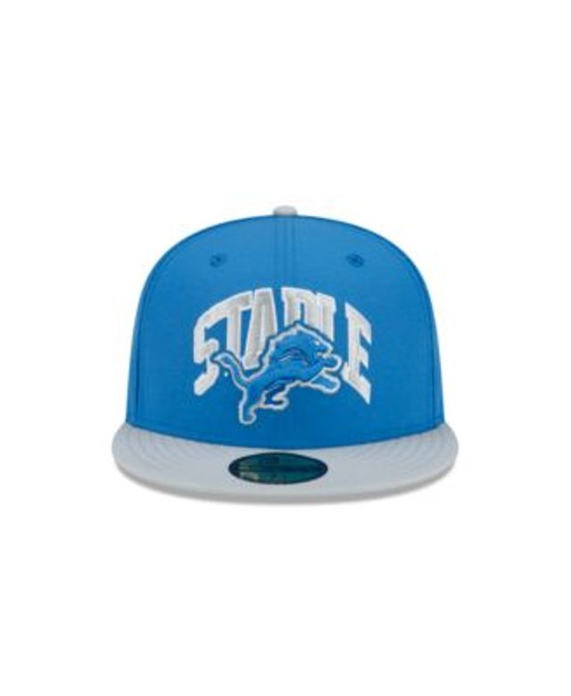 Men's New Era Blue/Gray Detroit Lions NFL x Staple Collection