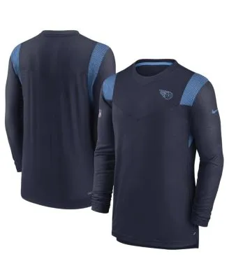 Nike Men's Tennessee Titans Athletic Long Sleeve Raglan T-Shirt - Charcoal & Navy - M (Medium)