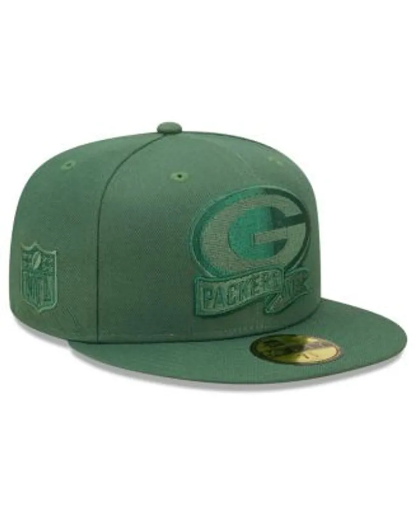 Green Bay Packers New Era 2022 Sideline 59FIFTY Fitted Hat - Cream/Green