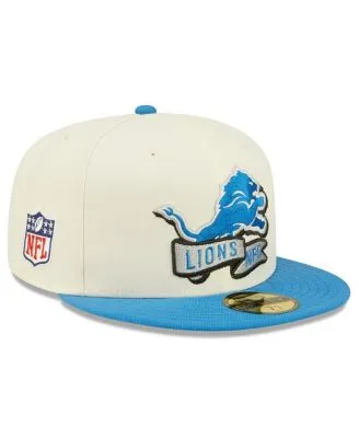 Men's New Era Blue/Gray Detroit Lions NFL x Staple Collection 59FIFTY  Fitted Hat