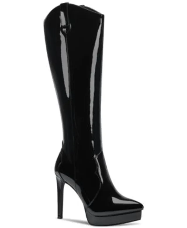 Tall Pointed Toe Platform Stiletto Boots