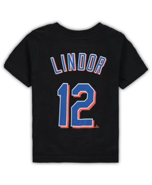 Men's Nike Francisco Lindor Orange New York Mets Name