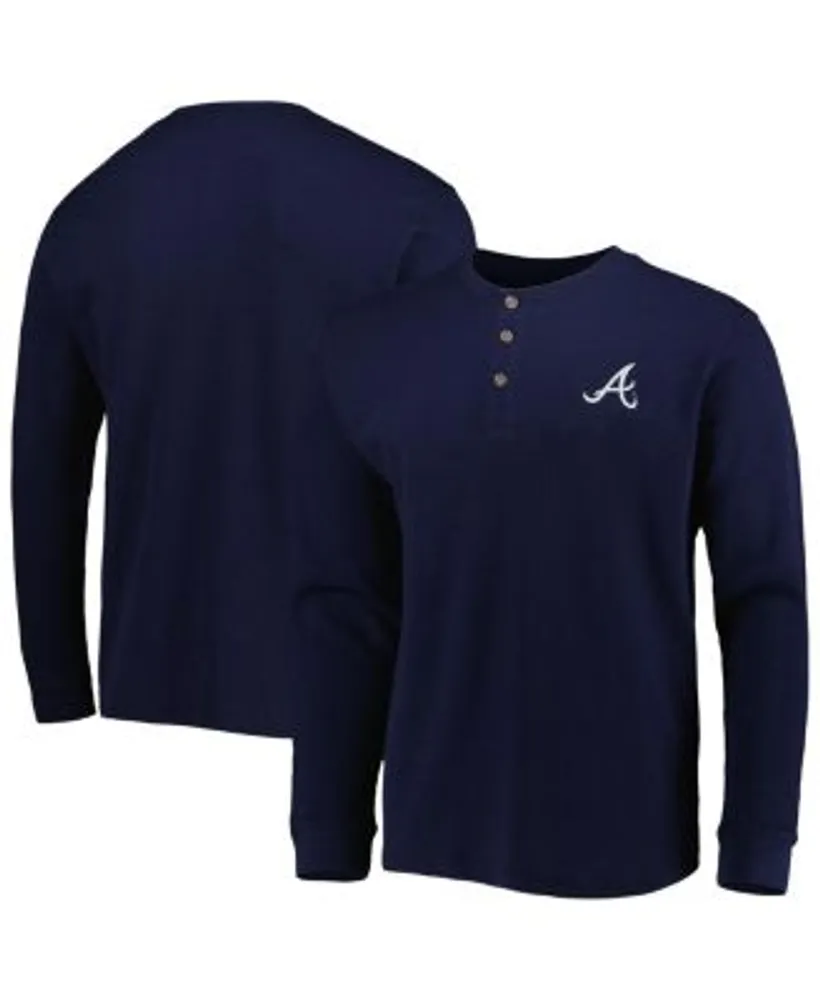 Men's Navy Atlanta Braves Big and Tall Long Sleeve T-shirt