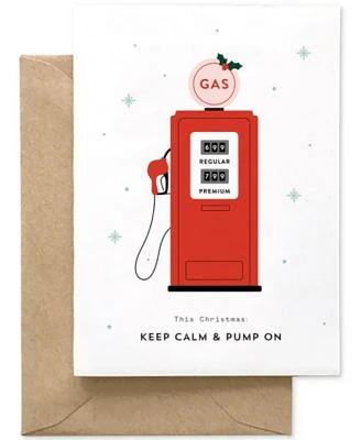 Keep Calm and Pump On Greeting Card