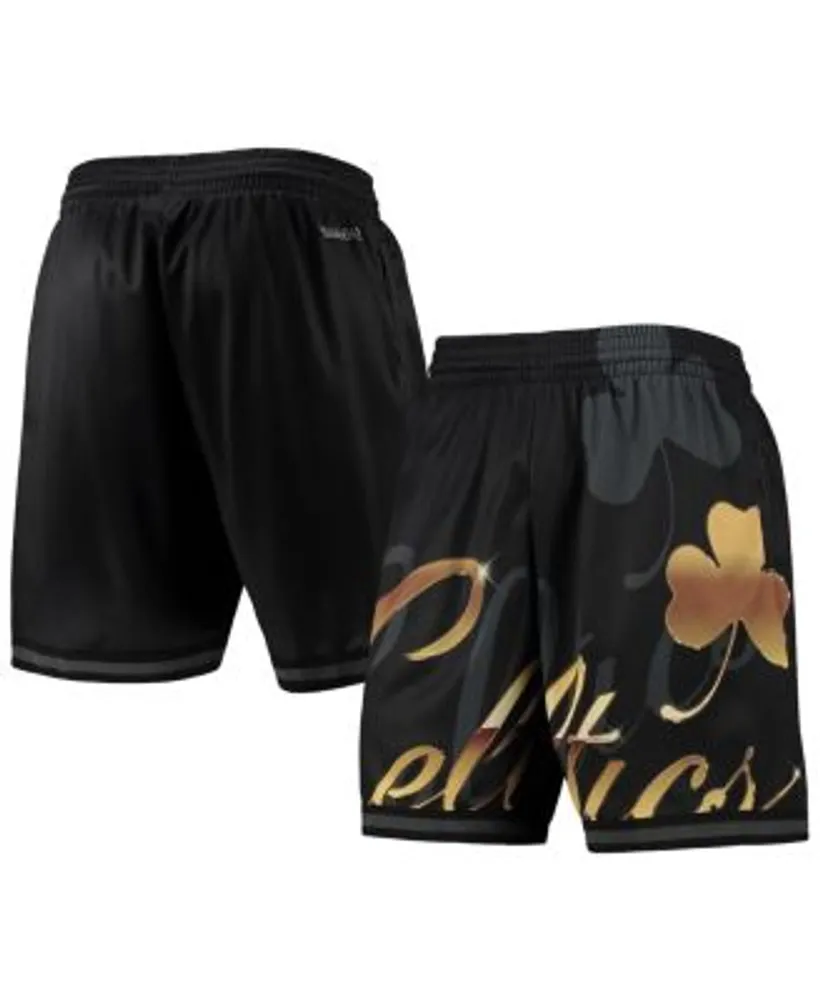 Men's Los Angeles Lakers Mitchell & Ness Black Big Face 4.0 Fashion Shorts