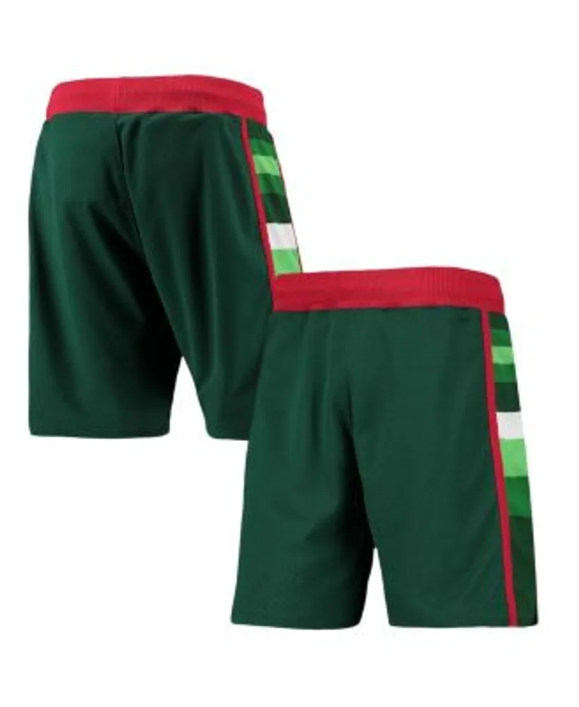 Mitchell & Ness Milwaukee Bucks Red/Green Hardwood Classics