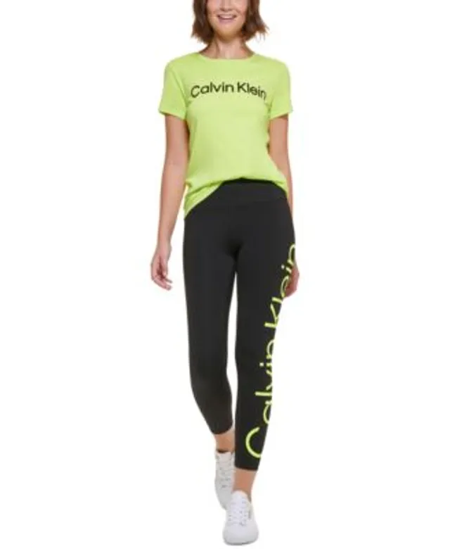 Calvin Klein Performance Womens High Waist Activewear Yoga Legging Gray XS  - Walmart.com
