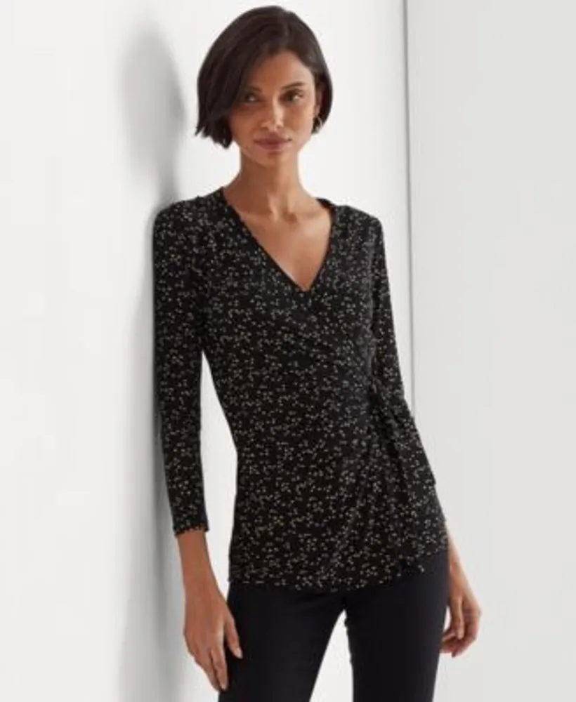 Lauren Ralph Lauren Women's Printed Stretch Jersey Top | Foxvalley Mall