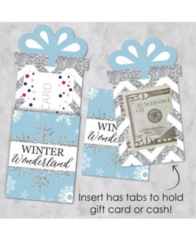 Big Dot of Happiness Winter Wonderland - Money & Gift Card Sleeves - Nifty  Gifty Card Holders - 8 Ct | Connecticut Post Mall