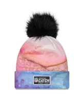 Youth New Era Pink New England Patriots 2022 NFL Crucial Catch Knit Hat