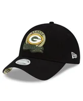 Green Bay Packers New Era Women's 2022 Salute To Service 9TWENTY Adjustable  Hat - Black