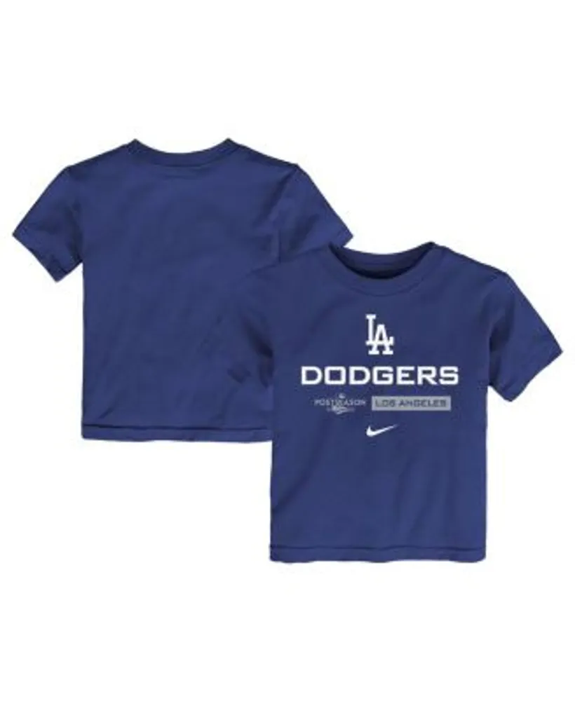 Fanatics Youth Boys Royal Los Angeles Dodgers 2022 Postseason Locker Room  T-shirt