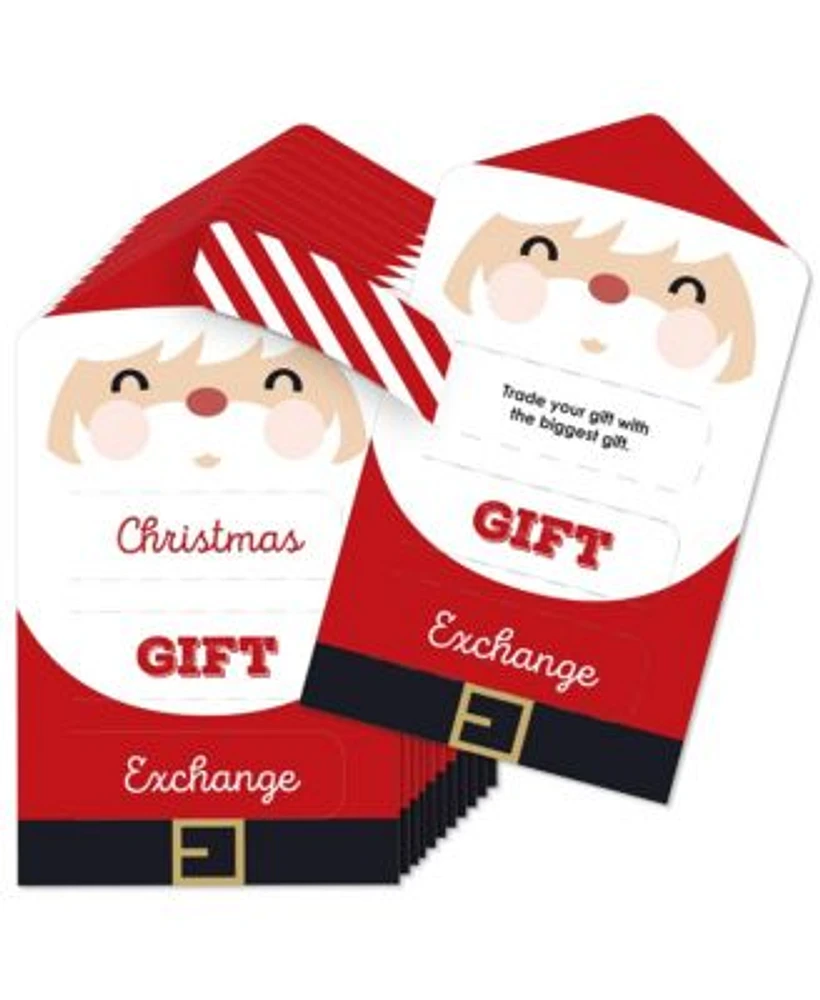 Big Dot of Happiness Jolly Santa Claus Party Game Cards White Elephant Gift  Exchange Pull Tabs 12 Ct | Connecticut Post Mall