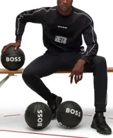 BOSS - BOSS x NFL cotton-terry tracksuit bottoms with