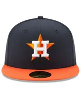 Houston Astros New Era 2022 World Series Champions Road Side Patch 59FIFTY  Fitted Hat - Navy/Orange