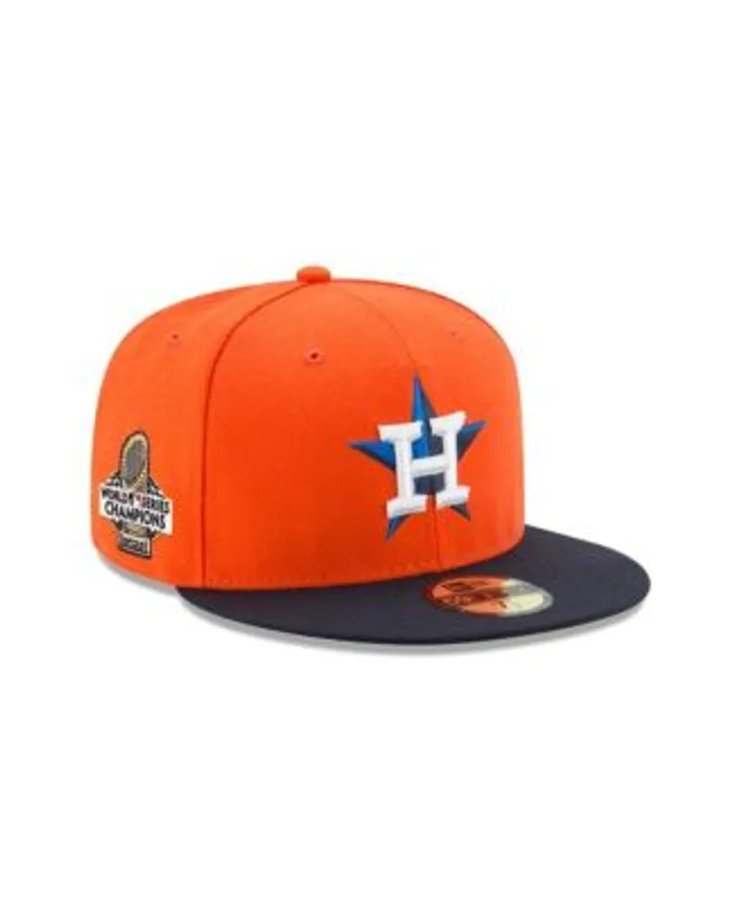 New Era Men's Orange, Navy Houston Astros 2022 World Series Champions Side  Patch 59FIFTY Fitted Hat