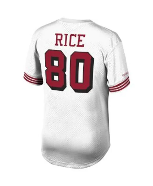 Mitchell & Ness Men's Jerry Rice San Francisco 49ers Name & Number Mesh  Crewneck Top - Macy's